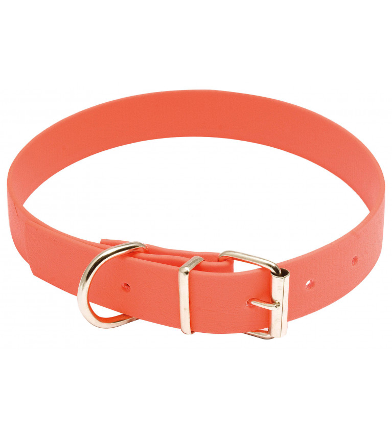 Collier pour chien polyuretane orange fluo - Country 