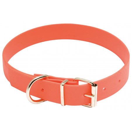 Collier pour chien polyuretane orange fluo - Country 