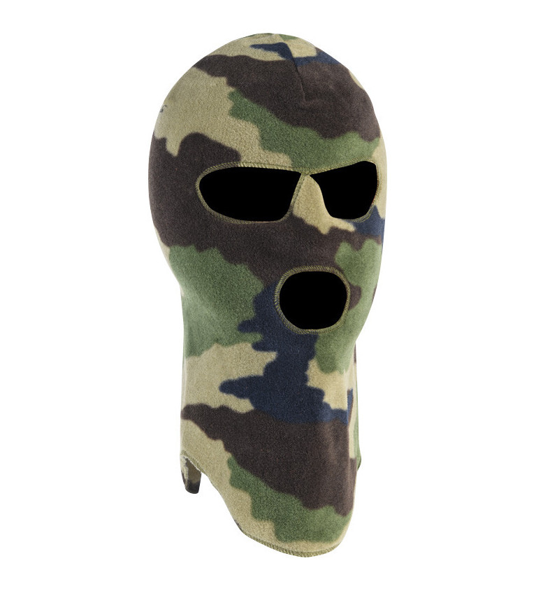 Cagoule polaire 3 trous camo 