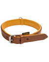 Colliers pour chien cuir marron, doublé cuir - Country Sellerie 