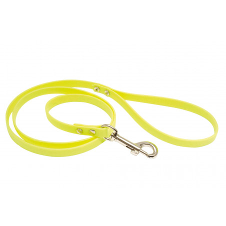 Laisse 1,20 m Biothane jaune fluo pour chien - Country 