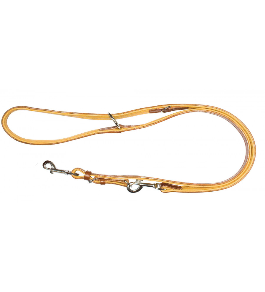 Laisse de dressage cuir marron - Heim 