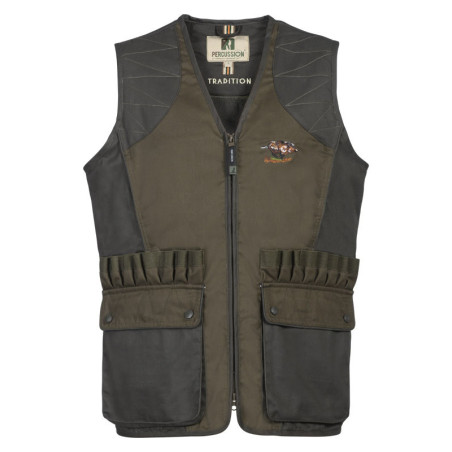 Gilet chasse tradition brode