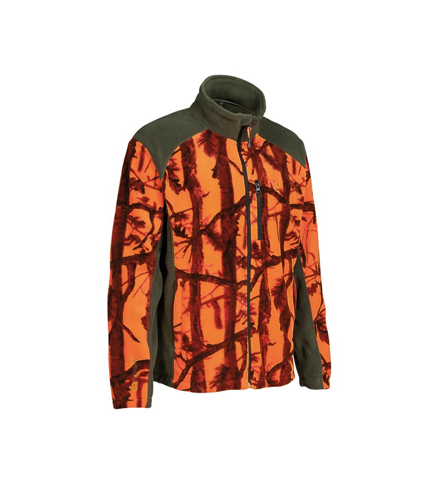 Blouson polaire chasse ghostcamo blaze/black 