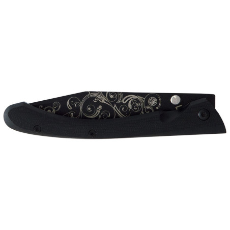 Couteau Lug C63 Volutes Noir 8 cm 