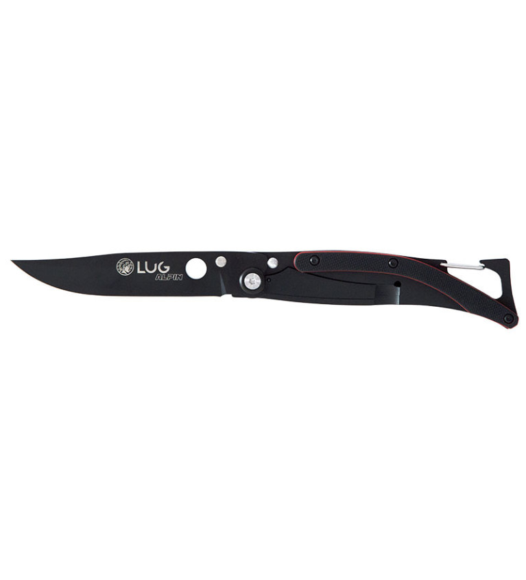 Couteau Lug SP1T Noir/Rouge 8 cm 