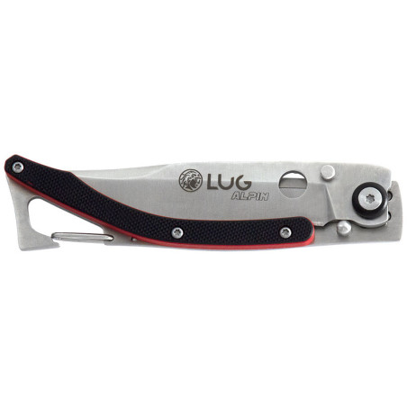 Couteau Lug SP1S Noir/Rouge 8 cm 