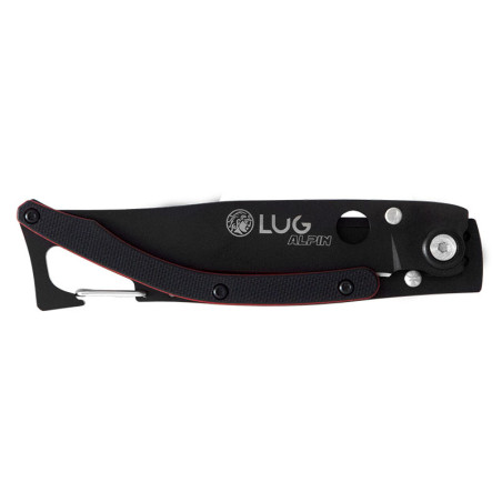 Couteau Lug SP1T Noir/Rouge 8 cm 