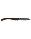 Couteau Lug C63 Loup Noir/Orange 8 cm 