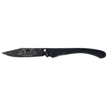 Couteau Lug C63 Dieu Lug Noir 8 cm 