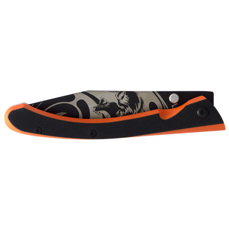 Couteau Lug C63 Bad Boy Noir/Orange 8 cm 