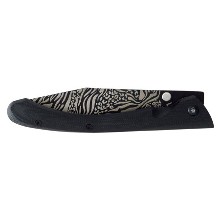 Couteau Lug C63 Animal Noir 8 cm 