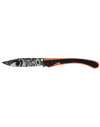 Couteau Lug C63 Aigle Noir/Orange 8 cm 