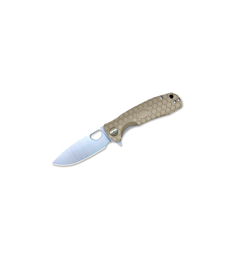 Couteau Honey Badger Flipper Medium Tan 8,1 cm 