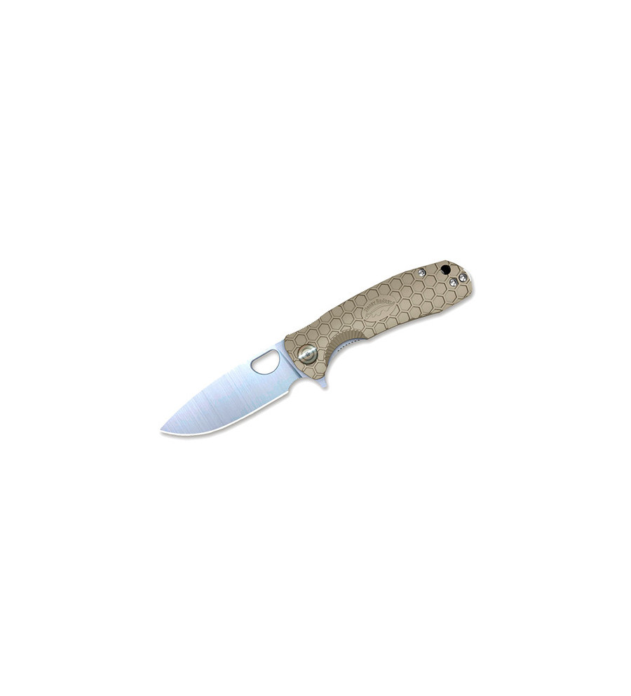 Couteau Honey Badger Flipper Medium Tan 8,1 cm 