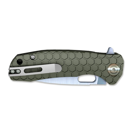 Couteau Honey Badger Flipper Medium Green 8,1 cm 