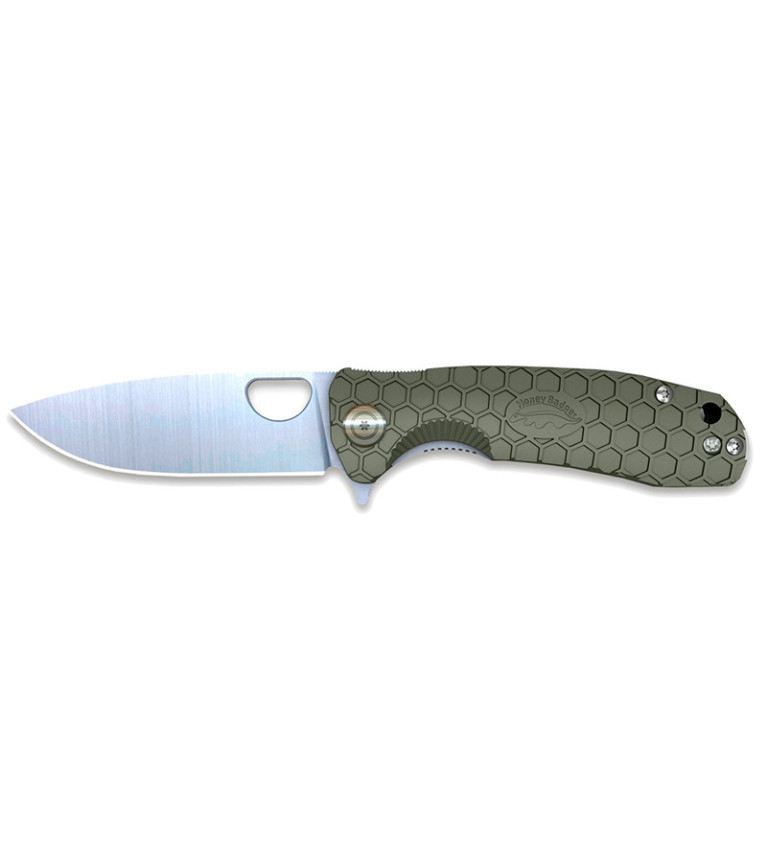 Couteau Honey Badger Flipper Small Green 7,1 cm 