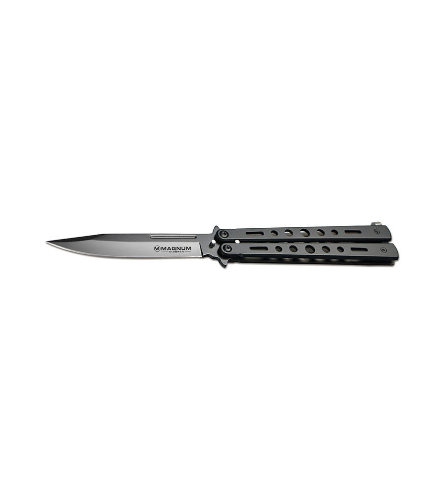 Couteau Boker magnum Balisong All Black 9,5 cm 