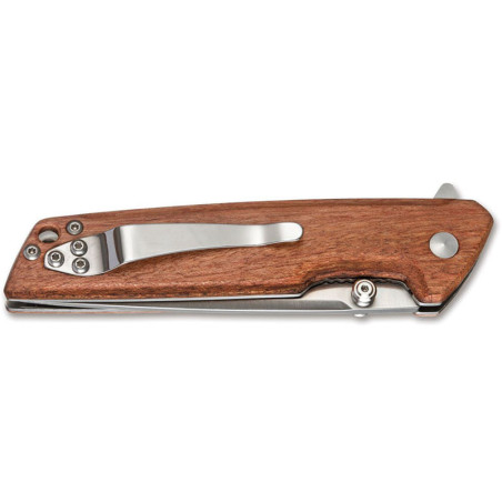 Couteau Boker magnum Straight Brother Wood 9 cm 