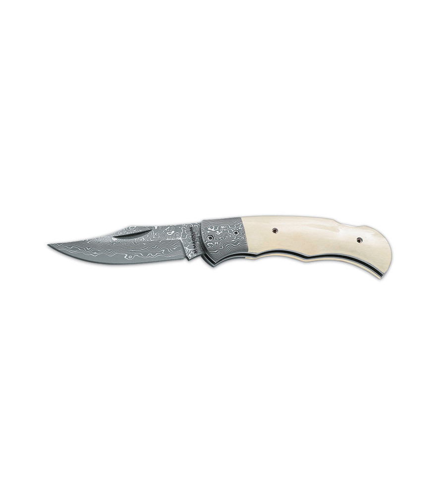 Couteau Boker magnum Damascus Bone 7,8 cm 