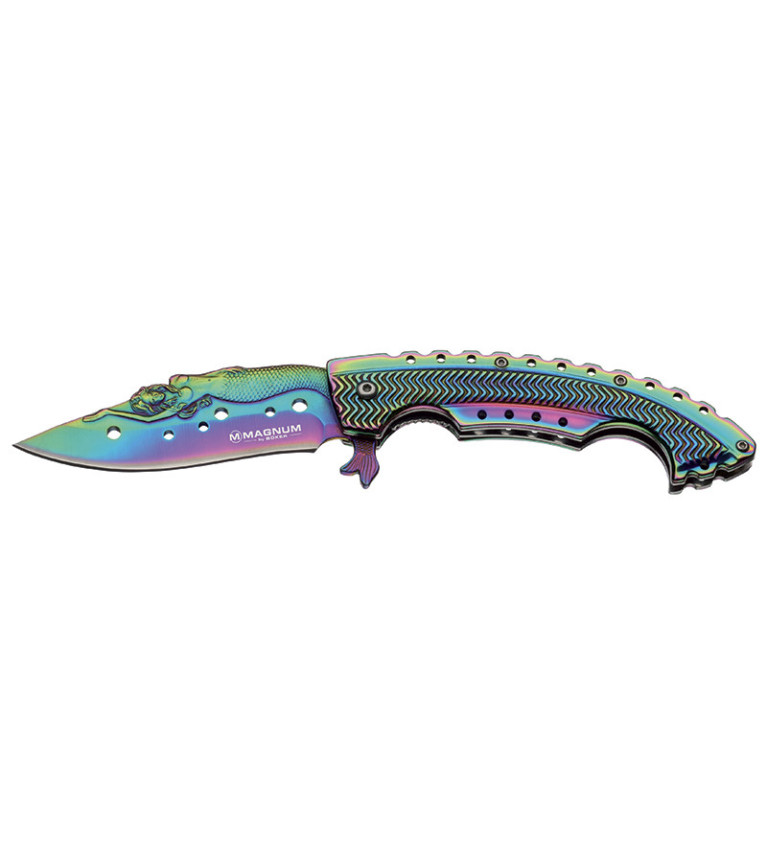 Couteaux automatiques Boker magnum Rainbow Mermaid 9,5 cm 