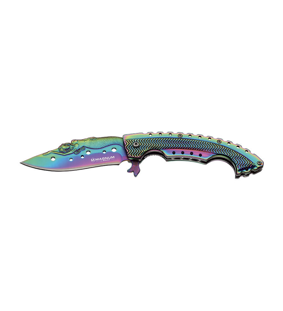 Couteaux automatiques Boker magnum Rainbow Mermaid 9,5 cm 