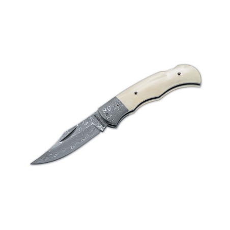 Couteau Boker magnum Damascus Bone 7,8 cm 