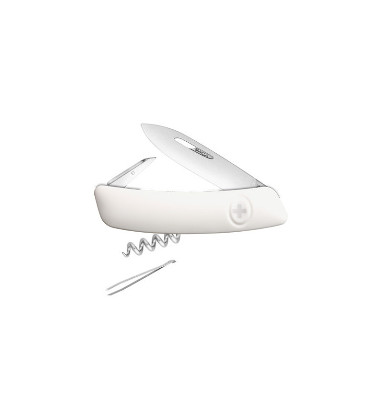 Couteaux suisses Swiza D01, blanc 7,5 cm 