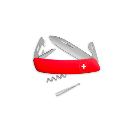 Couteaux suisses Swiza D03 Rouge matte 7,5 cm 