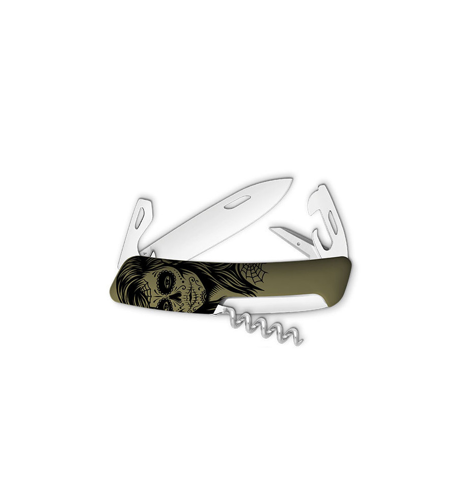 Couteaux suisses Swiza D03, Girls Skull 7,5 cm 