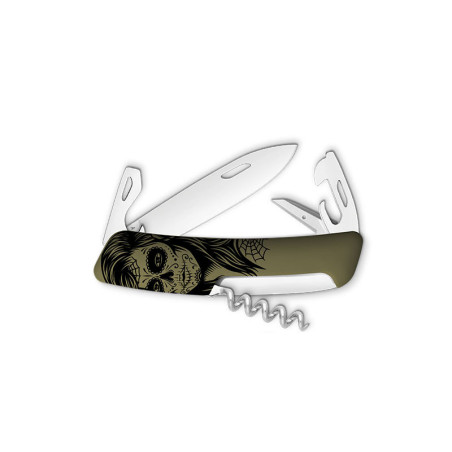 Couteaux suisses Swiza D03, Girls Skull 7,5 cm 