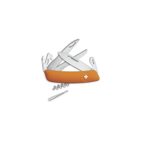 Couteaux suisses Swiza D07 Scissors, orange 7,5 cm 