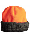 Bonnet Bob Polarfleece réversible vert orange 