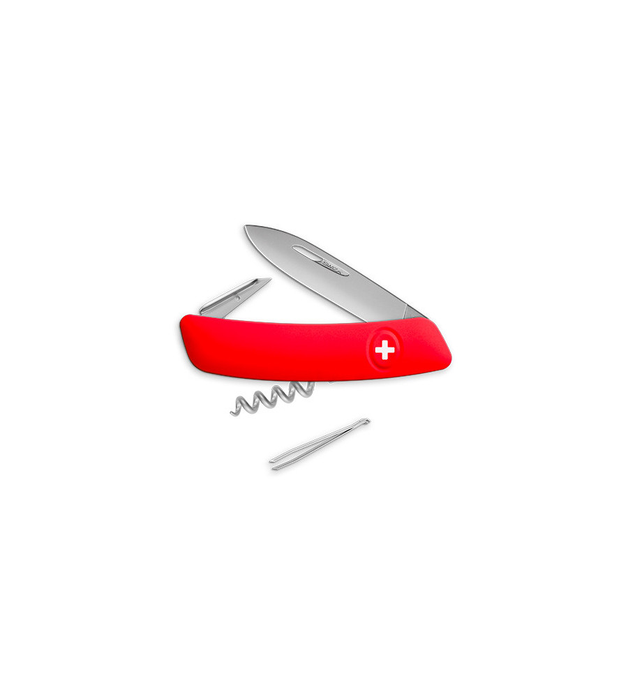 Couteaux suisses Swiza D01 Rouge matte 7,5 cm 