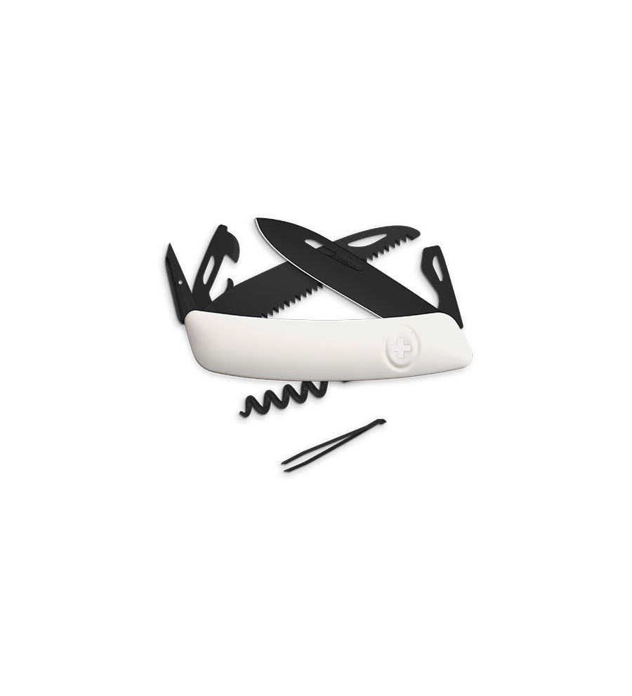 Couteaux suisses Swiza D05 ALLBLACK, Blanc 7,5 cm 