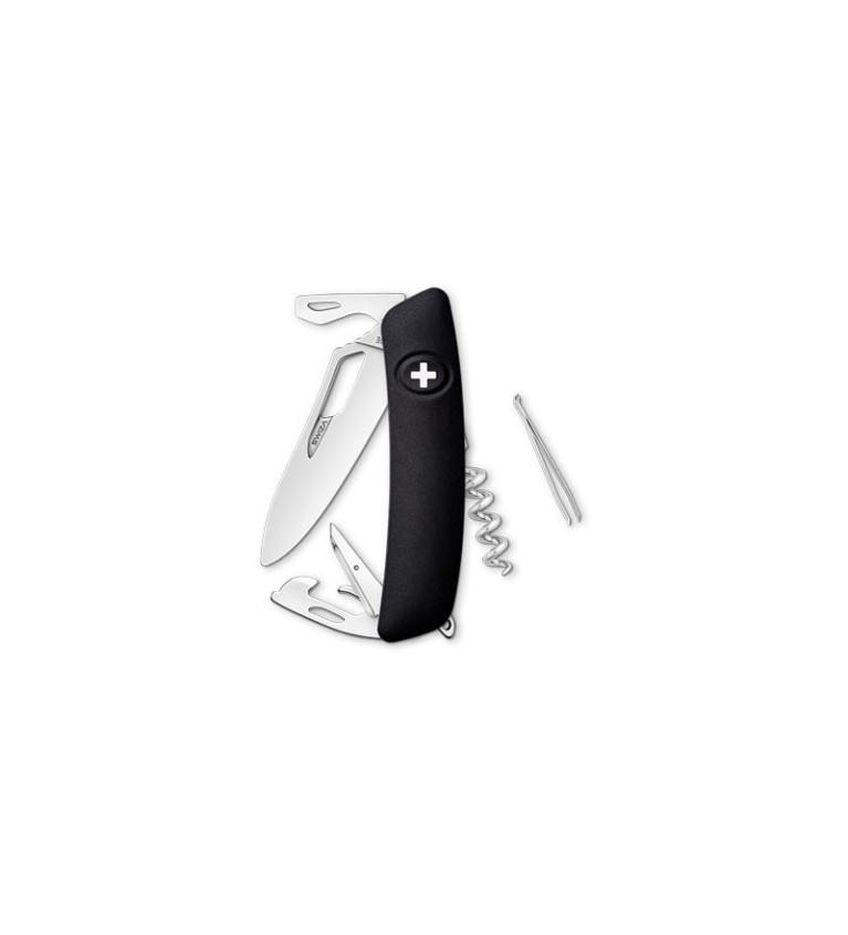 Couteaux suisses Swiza SH03R, noir 9,5 cm 