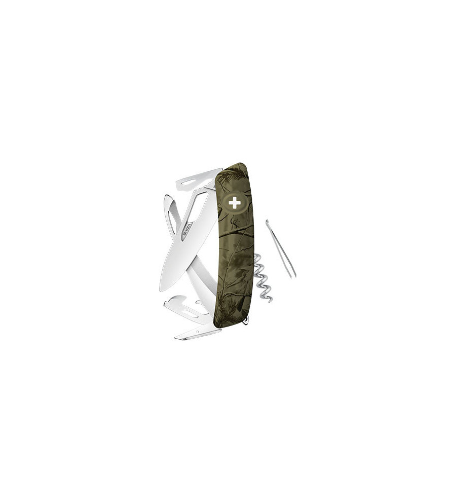 Couteau Swiza Hunter Olive 7,5 cm 