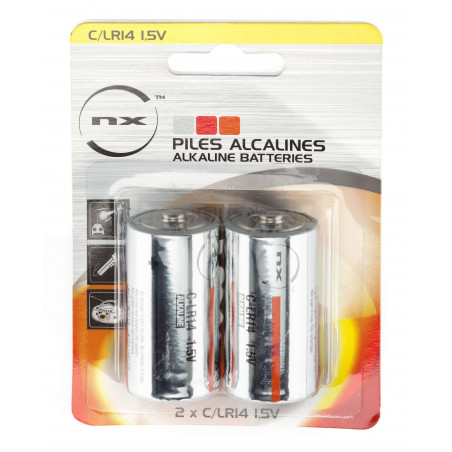 Piles alcalines C/LR14 1,5 volt - NX-Ready 