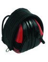 Casque aero Peltor sporttac coquilles noires/rouges 