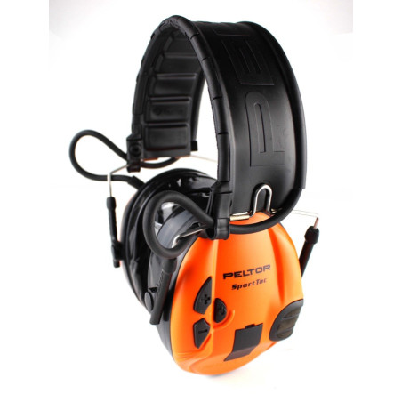 Casque aero Peltor sporttac coquilles orange camo et kit gel 