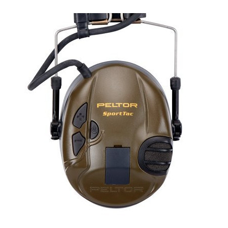 Casque aero Peltor sporttac coquilles vertes/oranges 