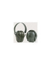 Casque Peltor anti bruit vert militaire avec serre-tete pliable  