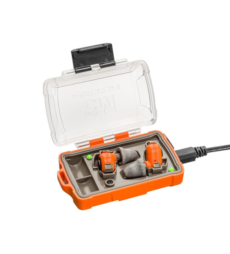 Kit de protection auditive eep 100 chasse rechargeable orange 