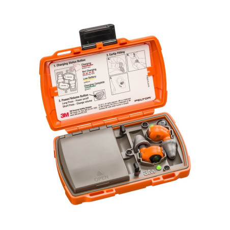 Kit de protection auditive lep 200 chasse rechargeable orange 