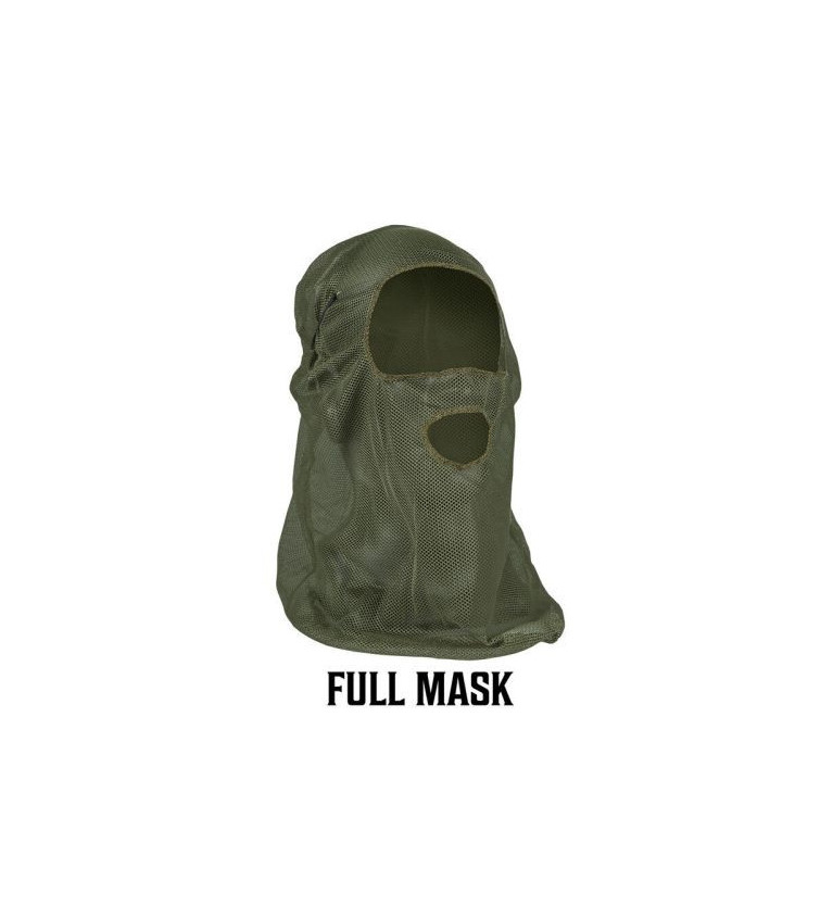 Cagoule mesh avec trou de bouche camo od green 