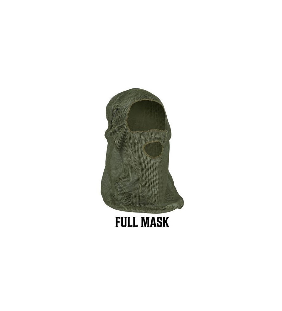 Cagoule mesh avec trou de bouche camo od green 