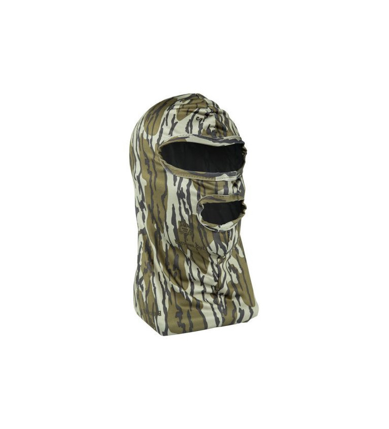 Cagoule stretch avec trou de bouche camo mossy oak bottomland 