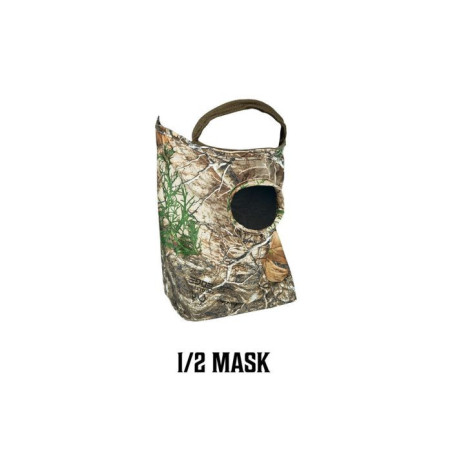 Masque 1/2 visage stretch avec trou de bouche camo realtree edge 