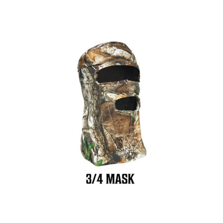 Masque 3/4 visage stretch avec trou de bouche camo realtree edge 