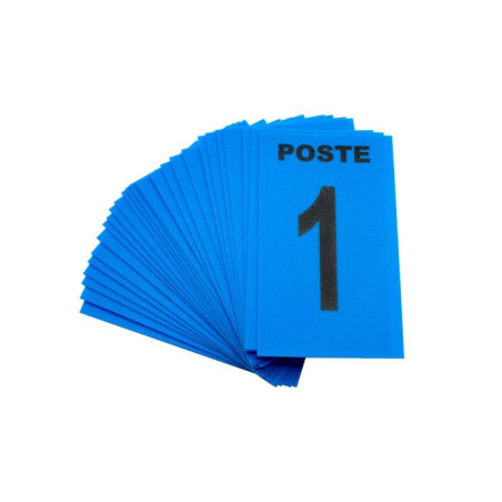 Jeu de 24 cartes de poste bleu + 3 neutres bleu 